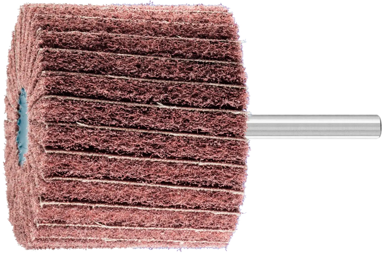 Picture of Pferd Polinox® Mounted Flap Wheel, 2-3/8" X 2, 180 Grit, Interleaved, 1/4" Shank, Ao